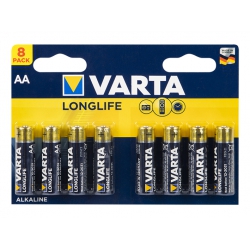 Baterie Alkaliczne VARTA LONGLIFE Alkaline LR6  AA 1,5V blister 8szt